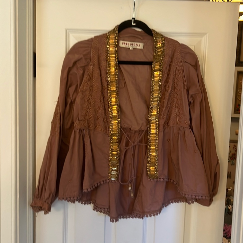 Free People mauve jacket